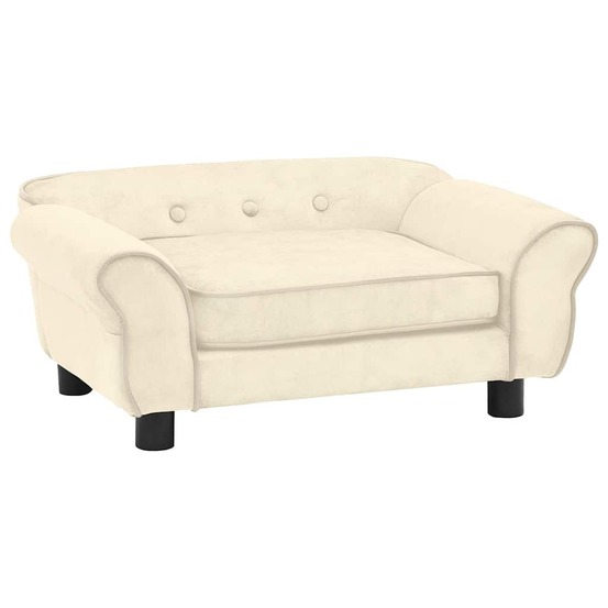 Canapé pour chien crème 72x45x30 cm peluche