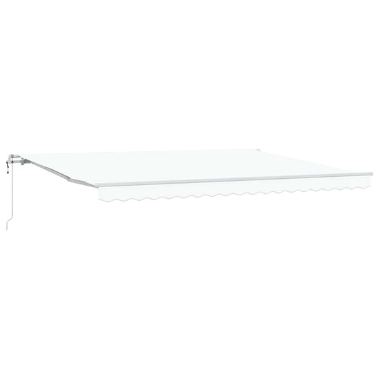 Auvent rétractable 450 × 300 cm blanc