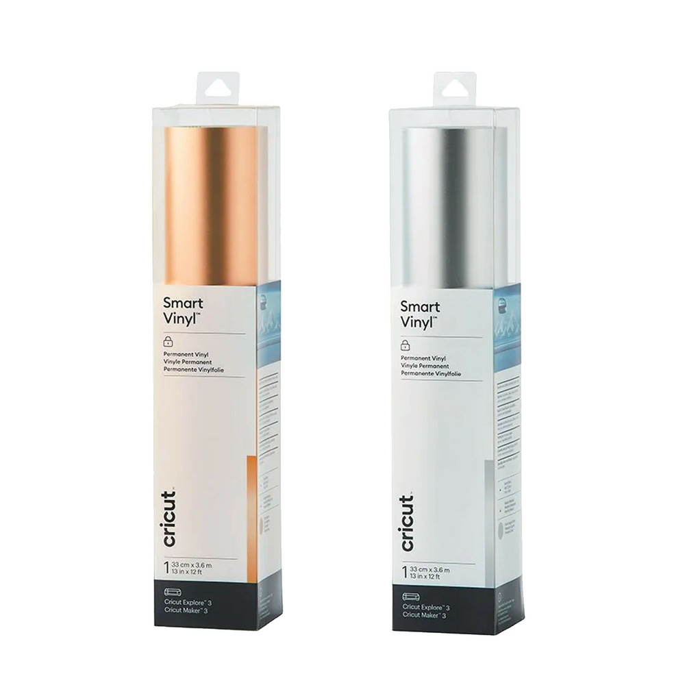 2 vinyles permanents mats 366 x 33 cm - champagne, argenté