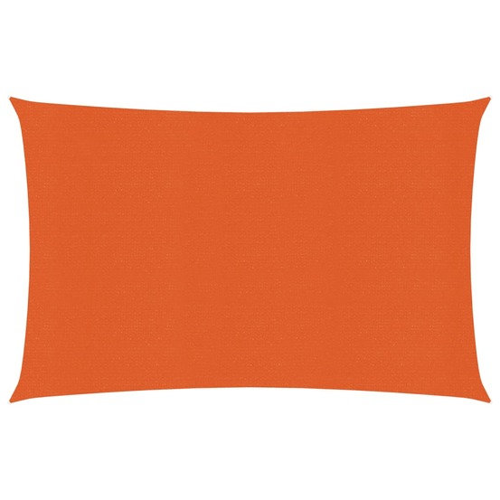 Voile toile d'ombrage parasol 160 g/m² 2,5 x 4 m pehd orange