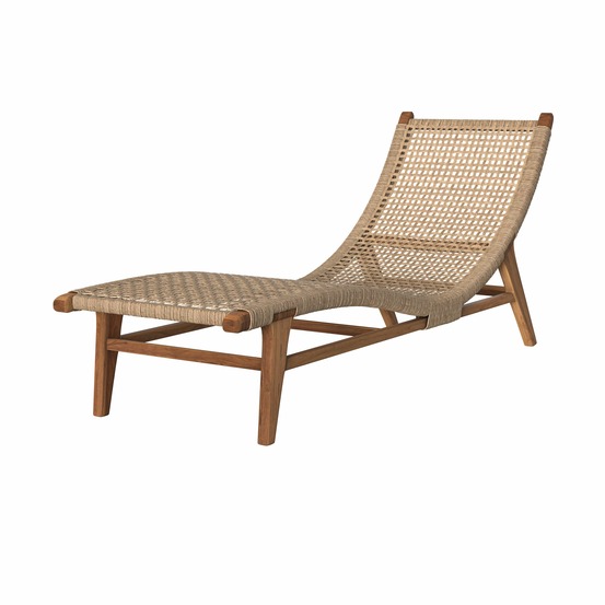 Bruna-transat en bois de teck