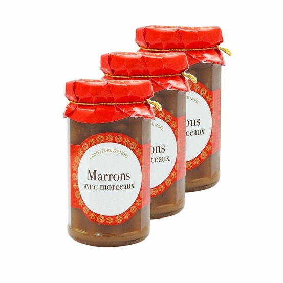 Confiture de marrons avec morceaux - confiture de noël