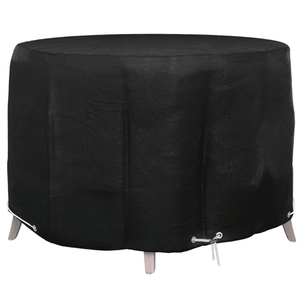 Housse pour meubles de jardin 6 œillets ø125x75 cm rond
