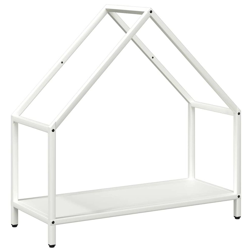 Portant de bois chauffage blanc 60x25x60 cm