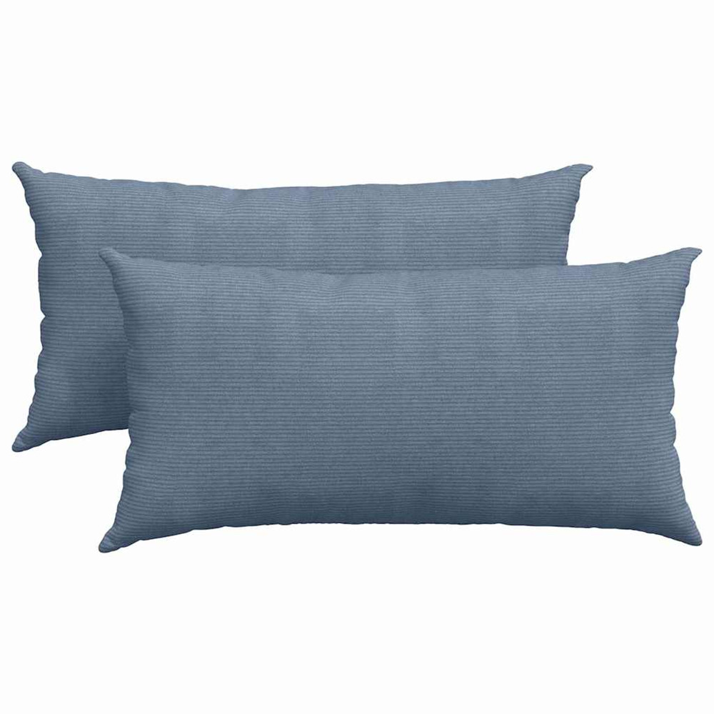 Coussins de canapé 2 pcs bleu 80 x 40 cm