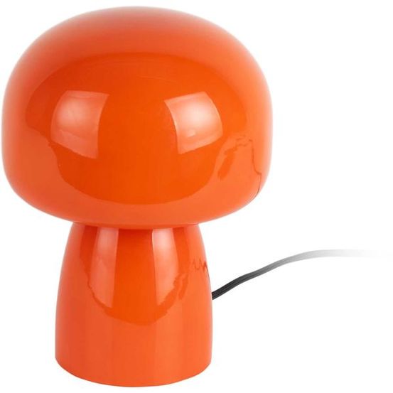 Lampe de table en verre fervor orange