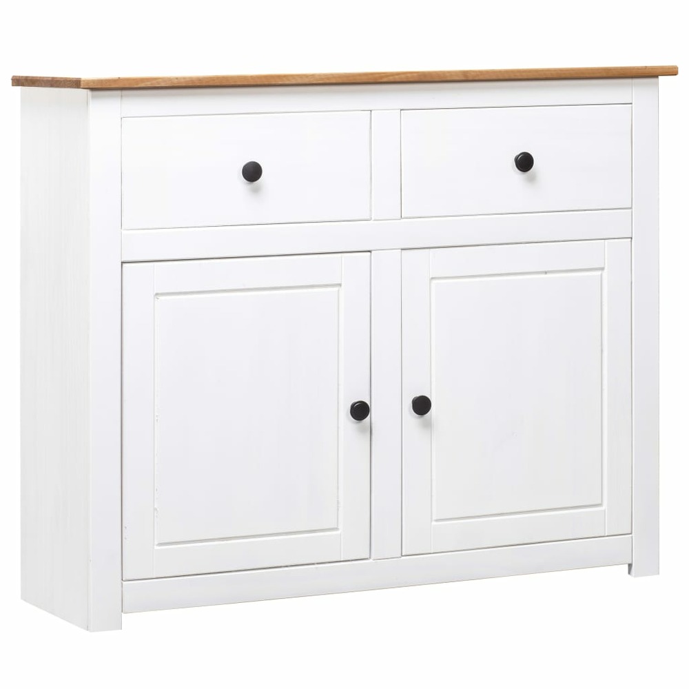 Buffet bahut commode armoire meuble de rangement organisateur cuisine salle de séjour salon 93 x 40 x 80 cm pin gamme panama