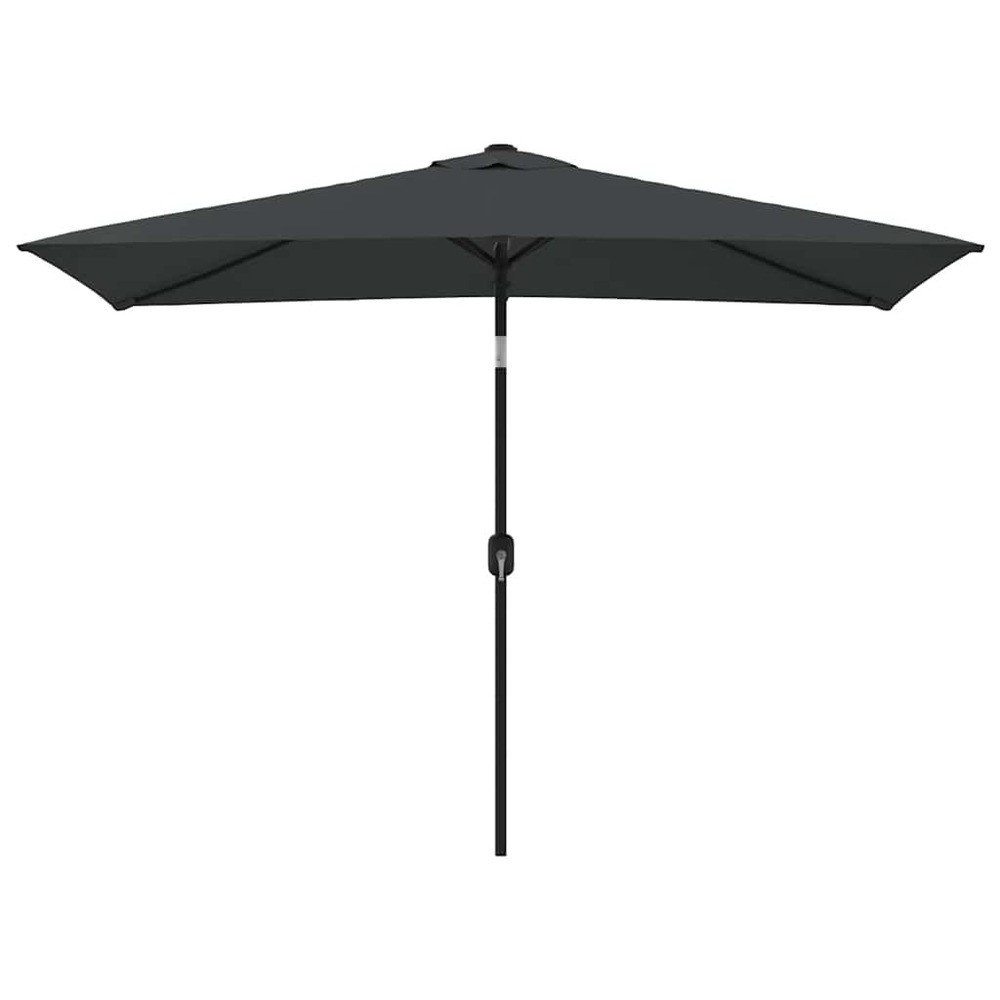 Parasol d'extérieur avec mât en métal 300x200 cm anthracite
