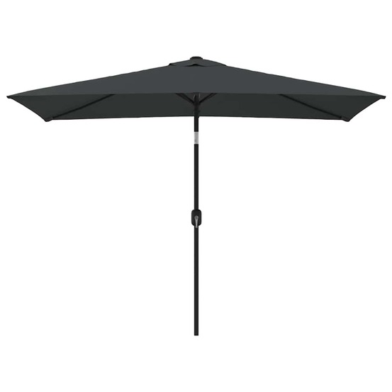 Parasol d'extérieur avec mât en métal 300x200 cm anthracite