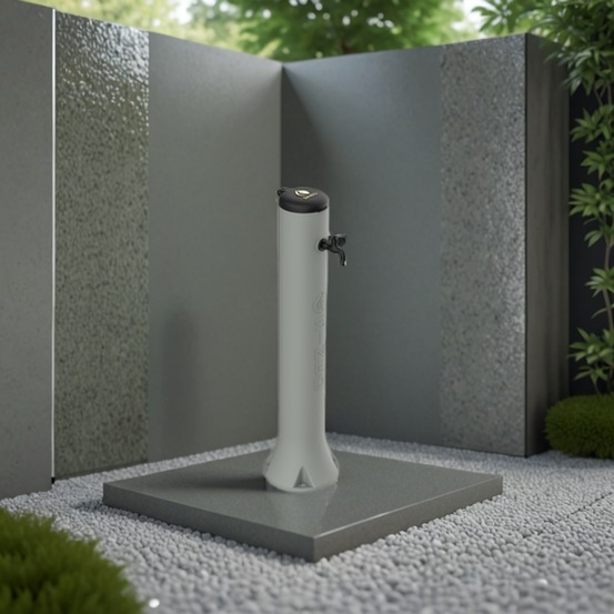 Fontaine en pehd avec raccords rapides sined fontana tritone tortora