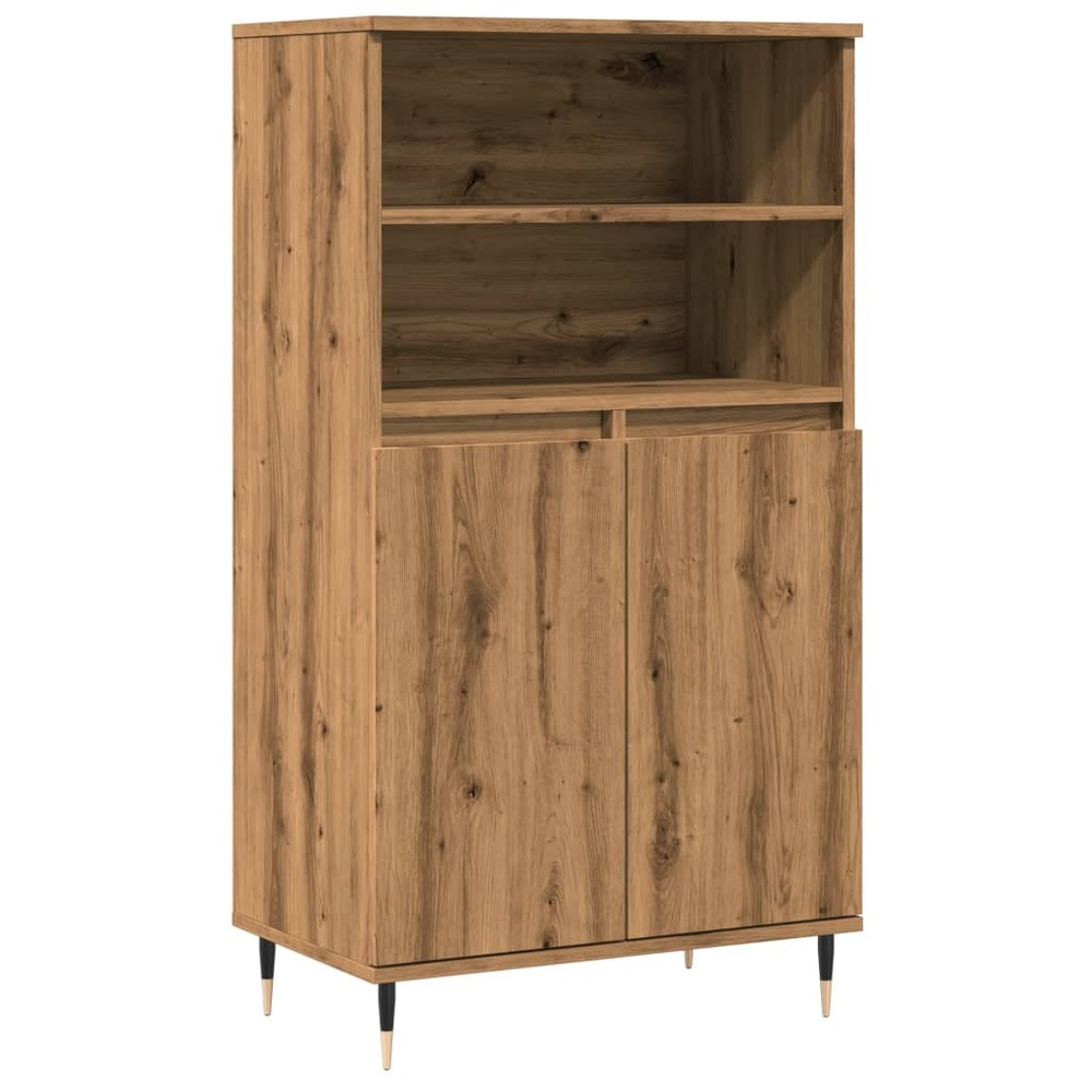 Buffet bahut commode armoire meuble de rangement organisateur cuisine salle de séjour salon haut artisanal 60 x 36 x 110 cm b