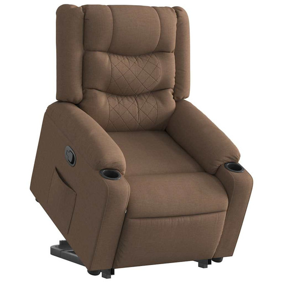 Fauteuil inclinable marron tissu