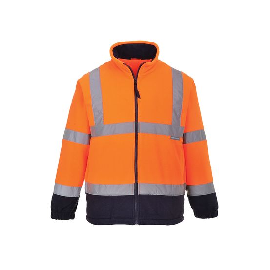 Polaire hivis bicolore couleur : orange/marine taille 5xl - portwest