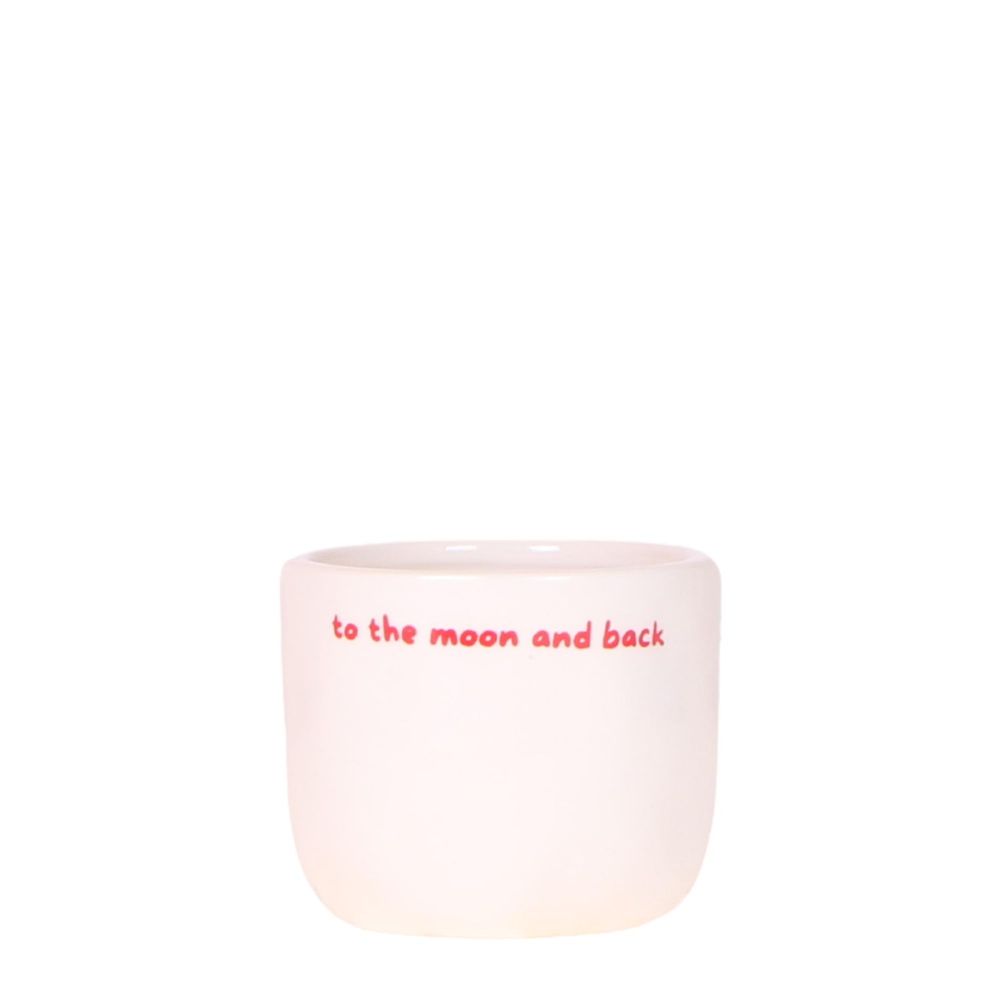 Cache-pot céramique « to the moon and back » - message tendre à offrir - pot de 6cm