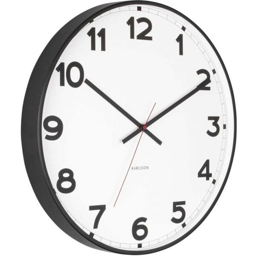 Horloge ronde en métal new classic 40 cm blanc