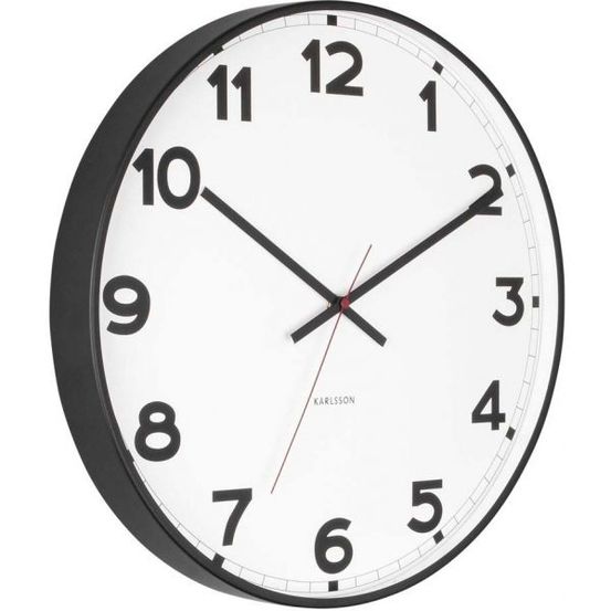Horloge ronde en métal new classic 40 cm blanc