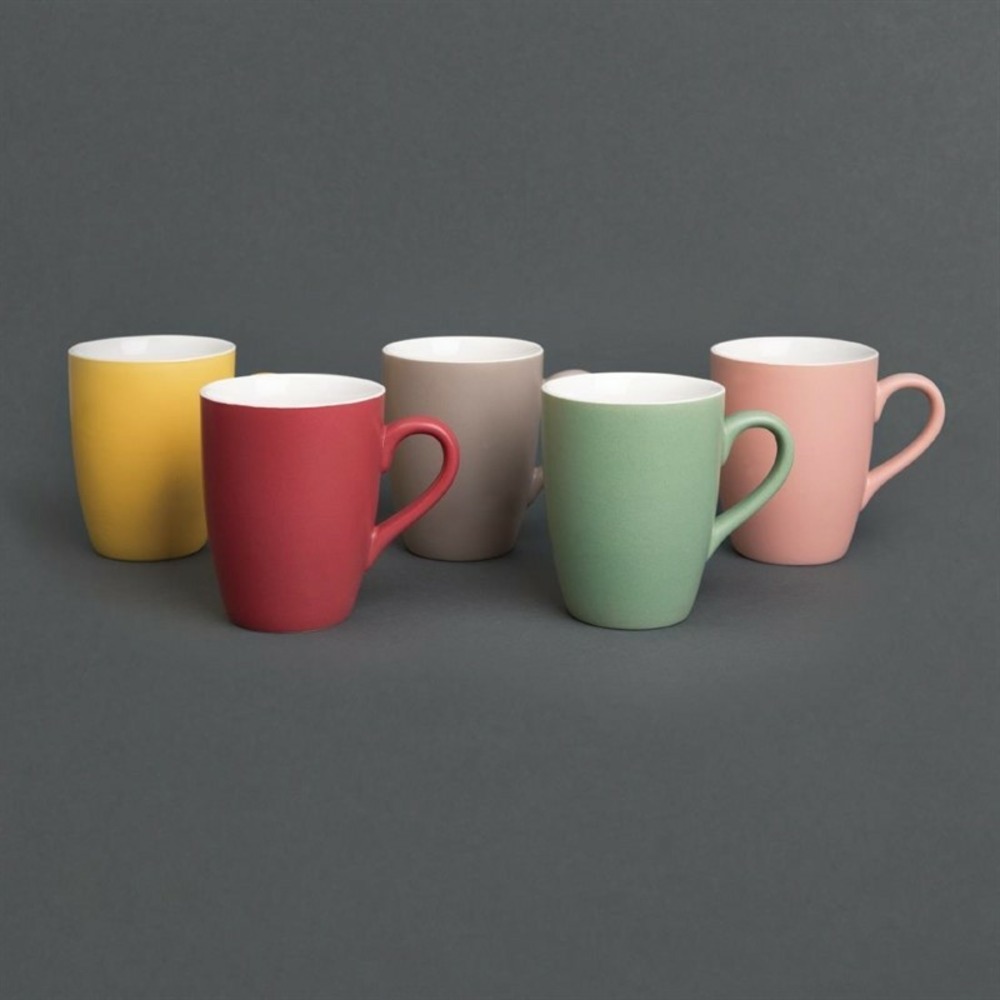 Mug gris 320 ml - lot de 6 - olympia