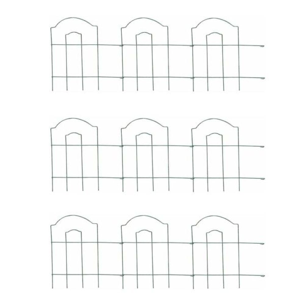 Bordure de jardin en métal lawn 3m lot de 9