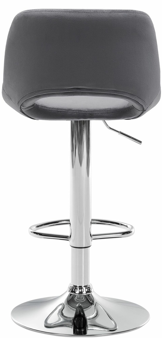 Lot de 2 tabourets de bar camden velours chrome
