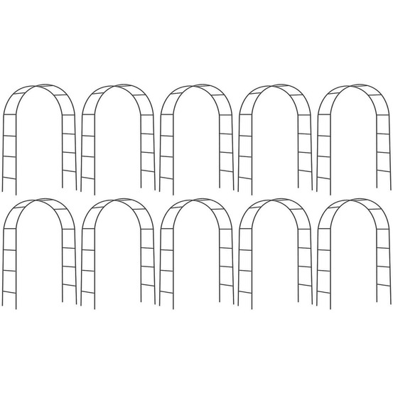 Arche déco en fer noir atea lot de 10