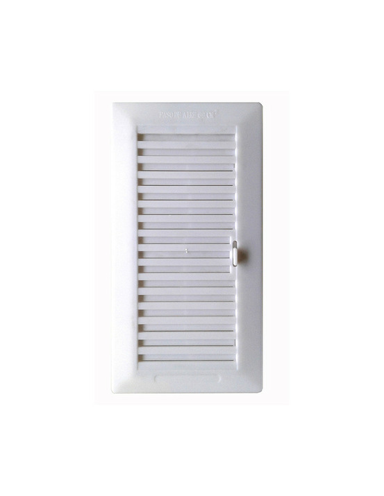 Grille d'encastrement réglable 13.3x26cm abs + cadre abs blanc (g)