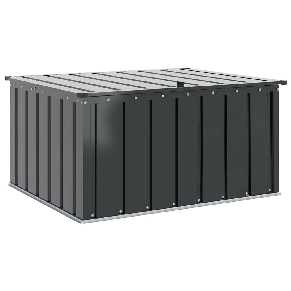 Boîte de rangement de jardin noir 101 x 82 x 50 cm acier