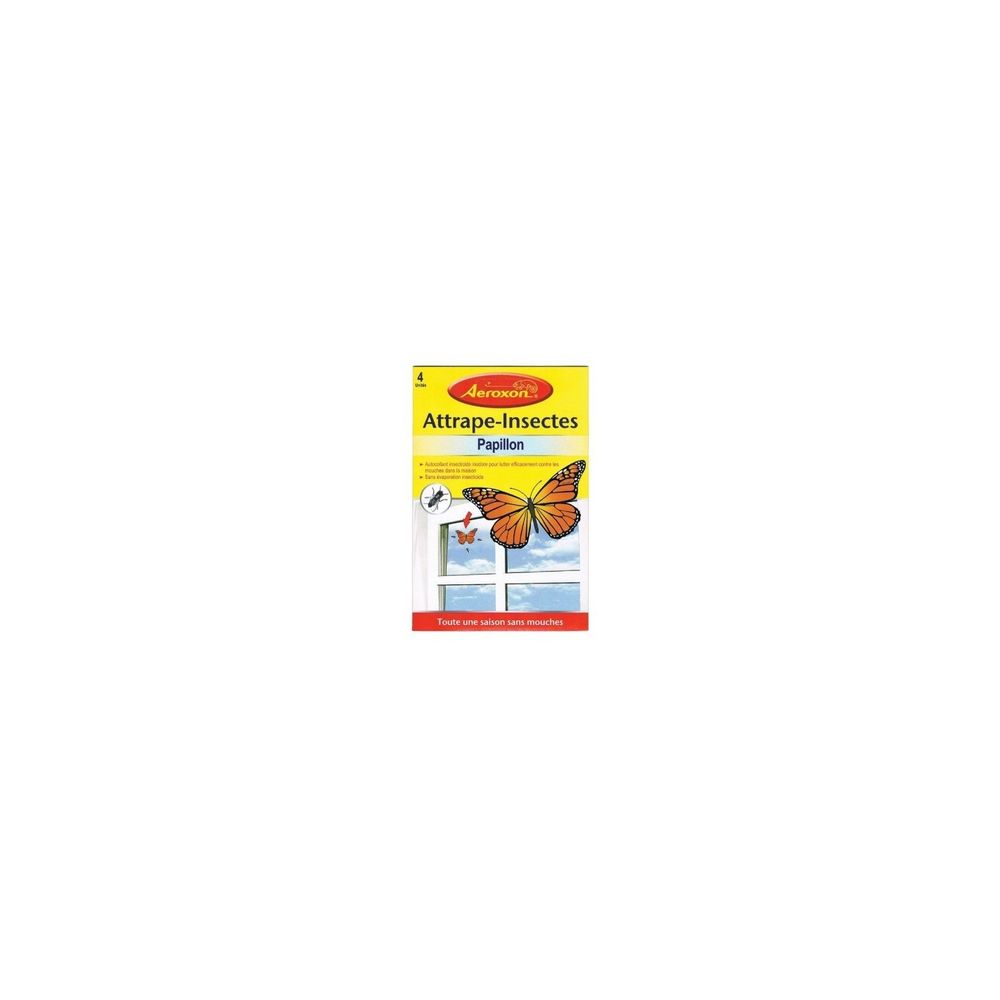 Piege a mouches et insectes - les 4 autocollants