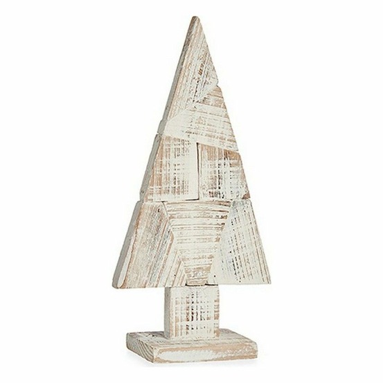 Sapin de noël 9 x 41,5 x 20 cm naturel bois blanc