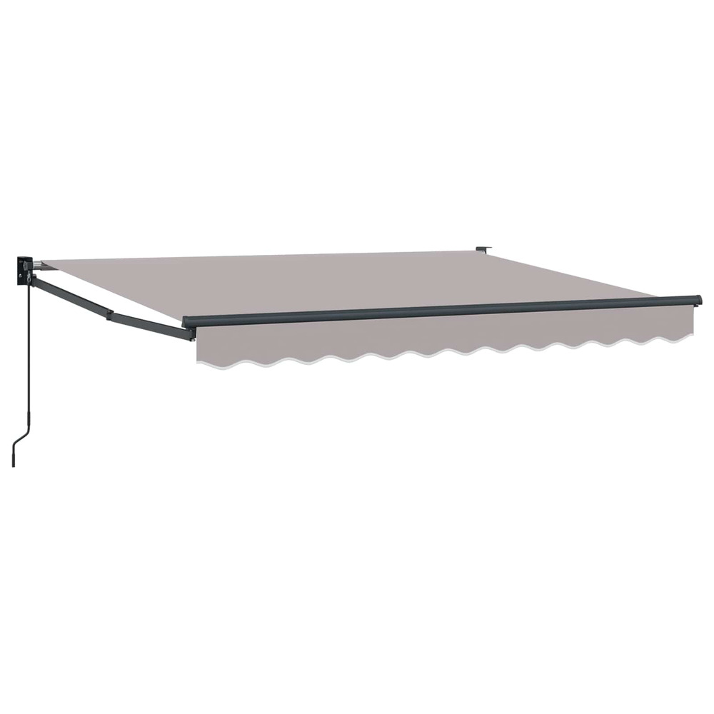 Auvent rétractable gris clair 3 x 2 m