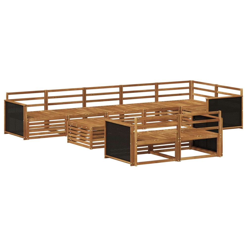 Ensemble de canapés d'extérieur 9 pc