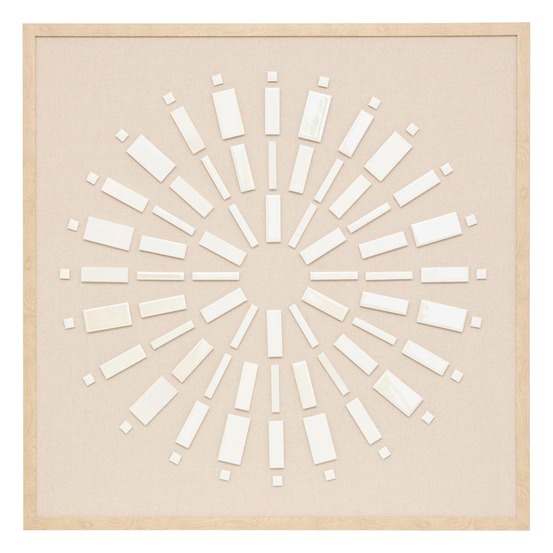 Toile 3d houria beige 78x78cm