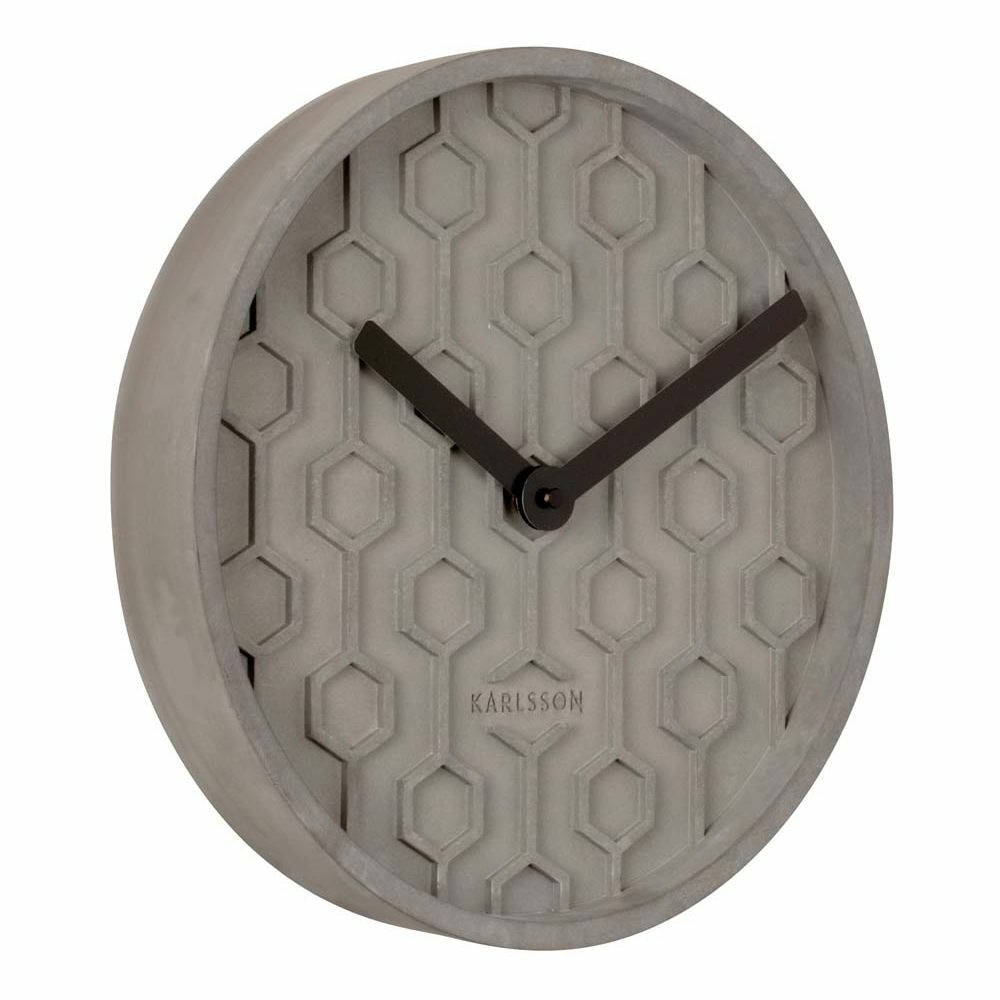 Horloge ronde en béton honey 31 cm