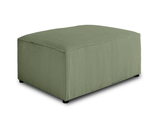 Topaze - pouf - en velours côtelé