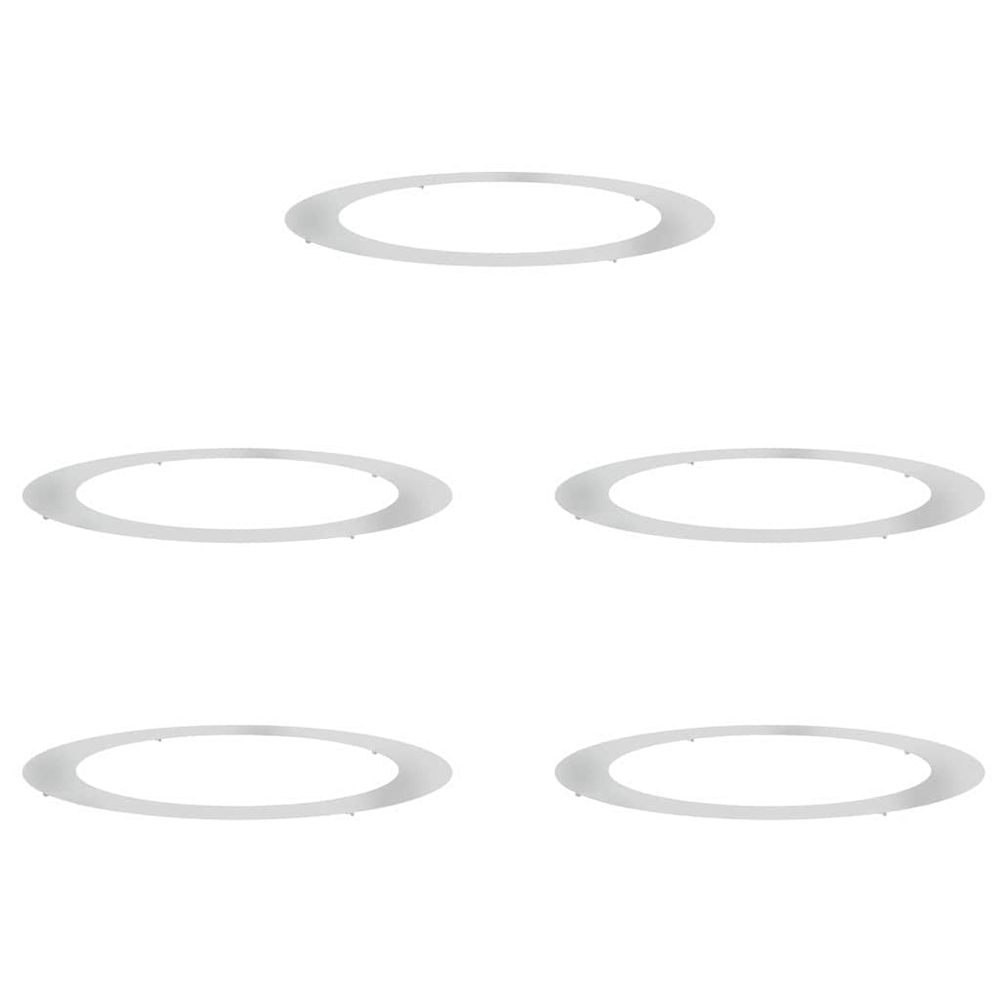 Adapté pour anneaux d'arbre plats 5 pc argent ø90/120 cm