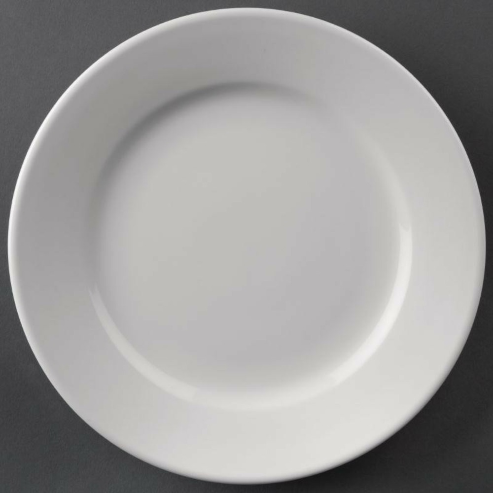Assiettes à bord large 254(ø)mm lot de 12 olympia