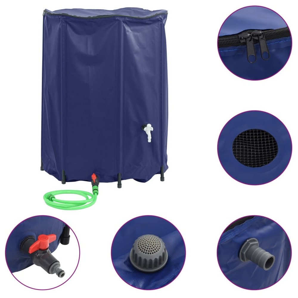Réservoir d'eau avec robinet pliable 1350 l pvc