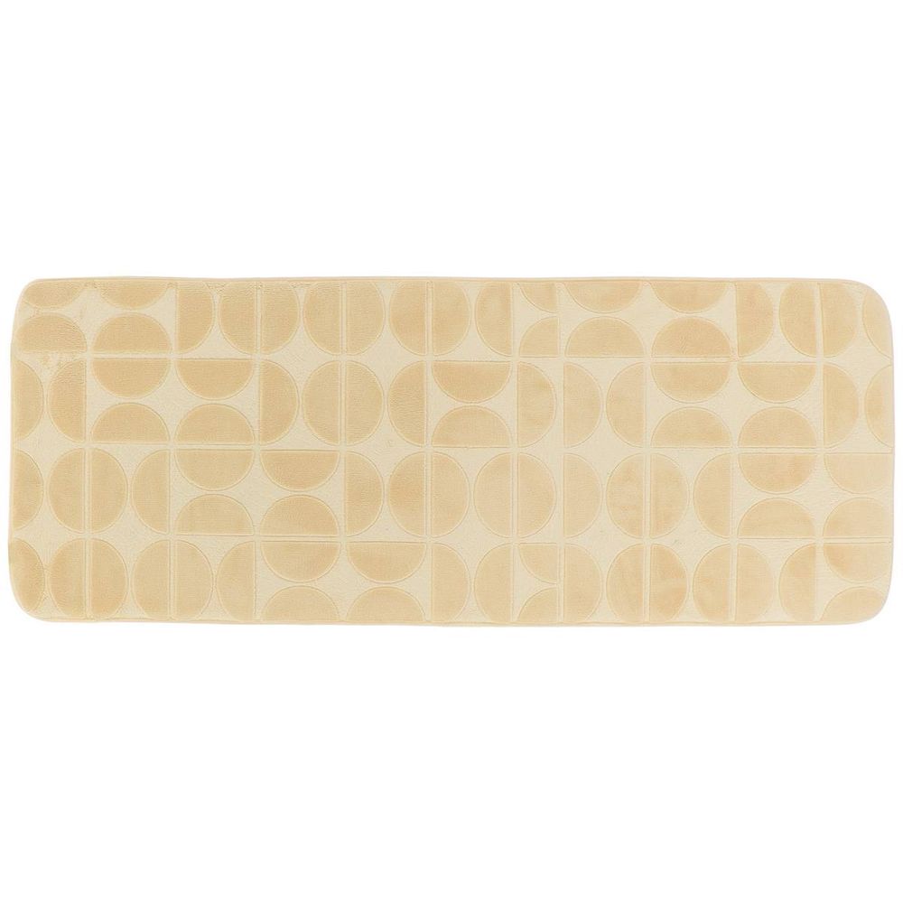 Tapis memoire de forme microfibre roy 45x120 cm - beige