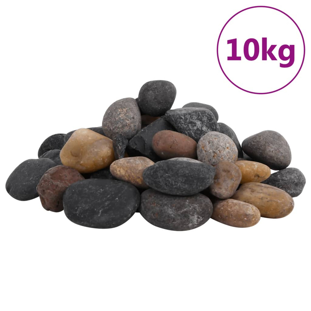 Galets polis 10 kg multicolores 5-8 cm