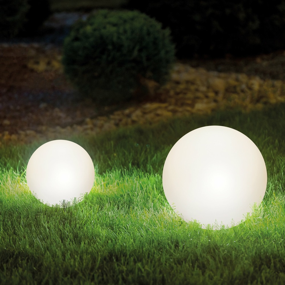 Sphères solaires esotec siena, set de 2 ⌀=20 et 30 cm sphère de jardin led outdoor 102894