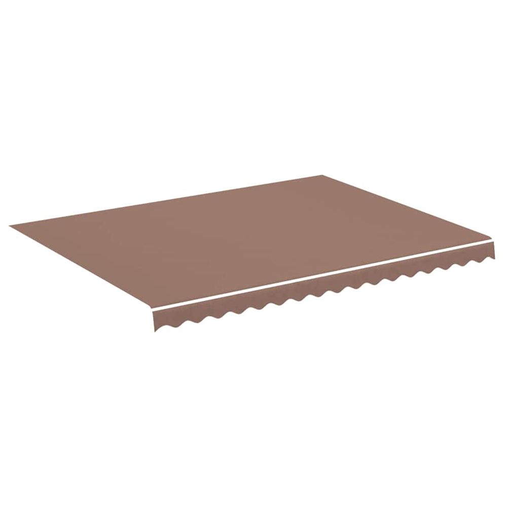 Tissu de remplacement pour auvent marron 400x300 cm polyester