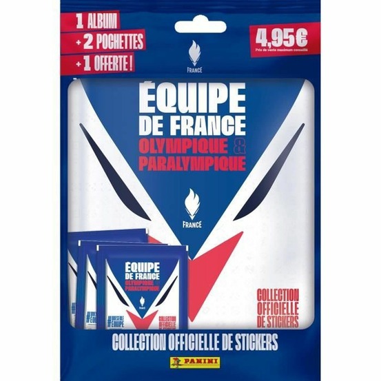 Album de stickers + pochettes - jo 2024 equipe de france