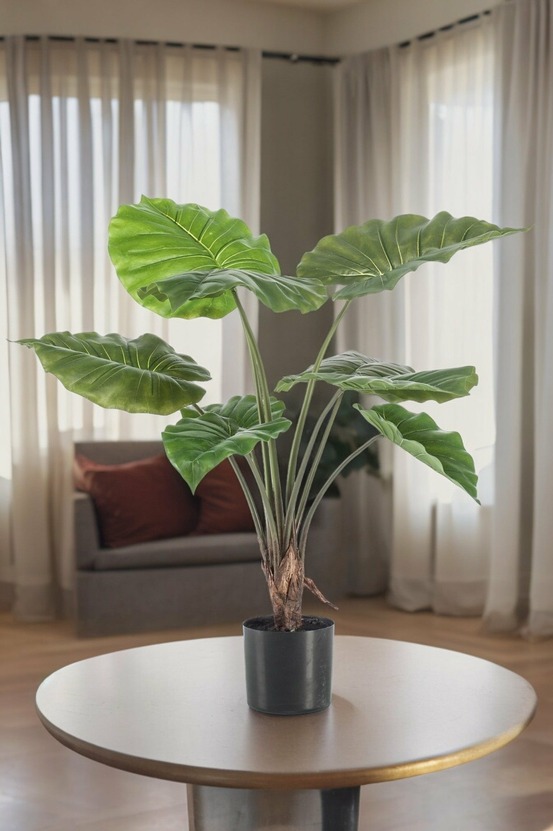 Alocasia plante artificielle - h70cm, ø12cm