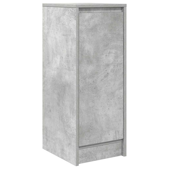 Buffet gris béton 29,5x34x76 cm bois d'ingénierie