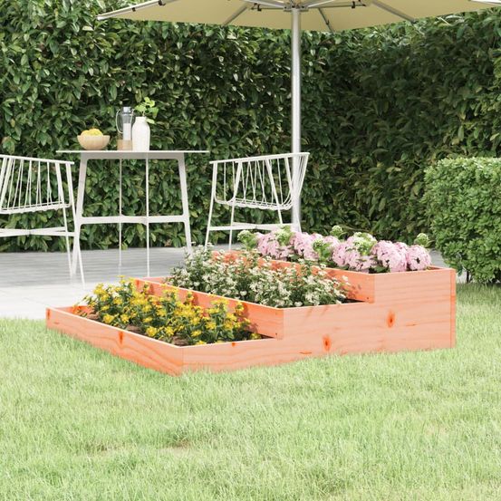 Carré potager surélevé bois de douglas 3 niveaux jardin 107 cm