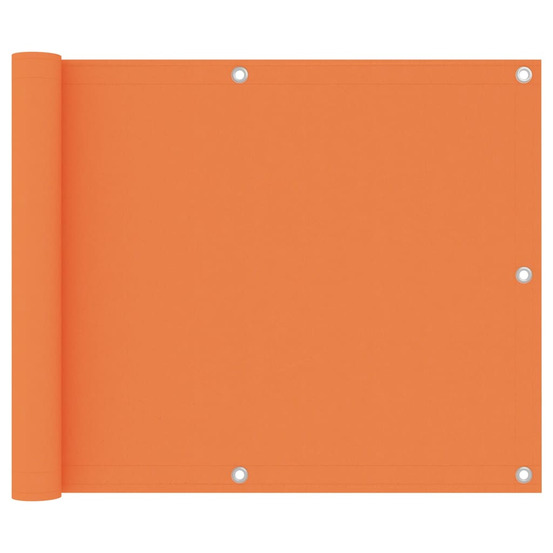 Écran de balcon orange 75x500 cm tissu oxford