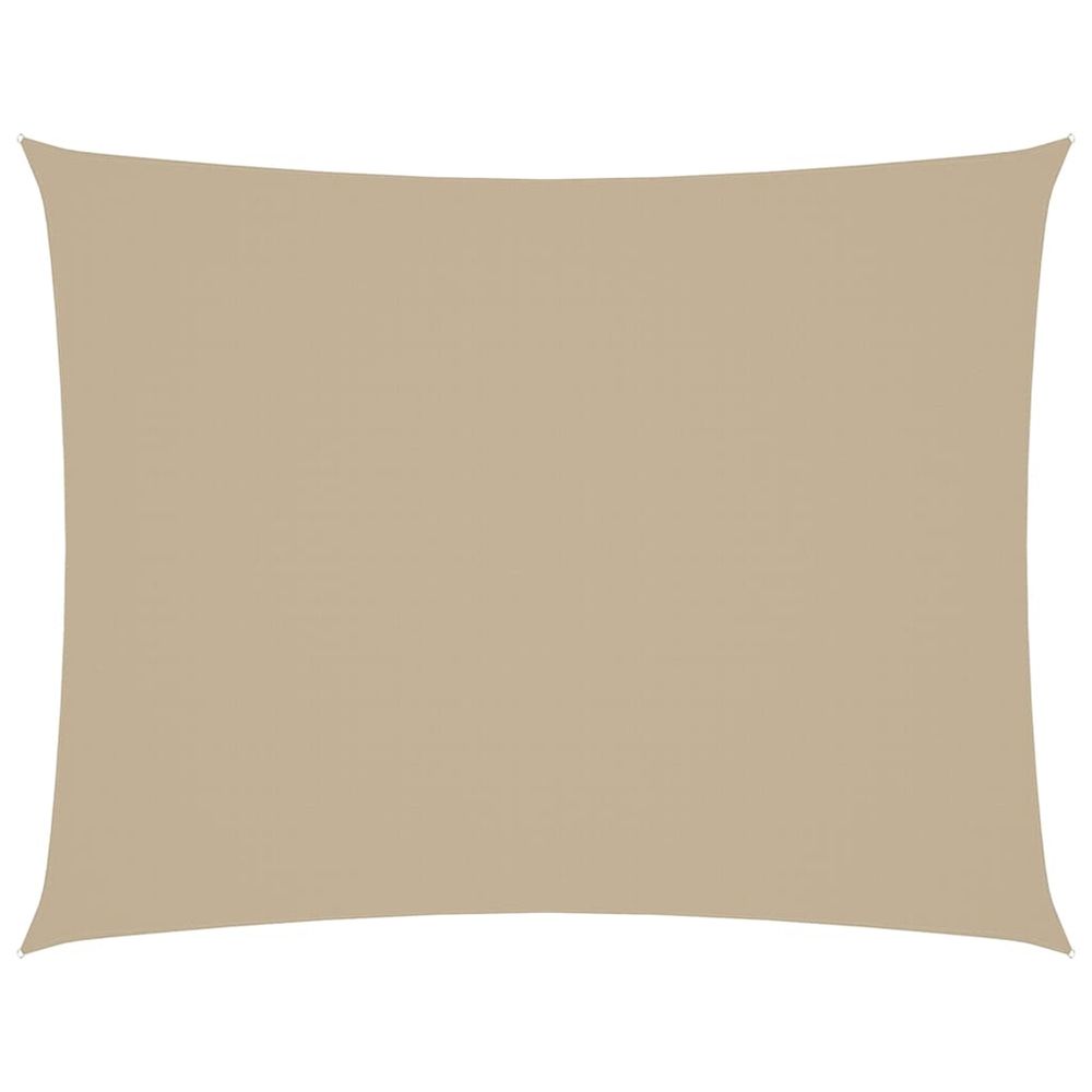 Voile de parasol tissu oxford rectangulaire 2,5x4 m beige