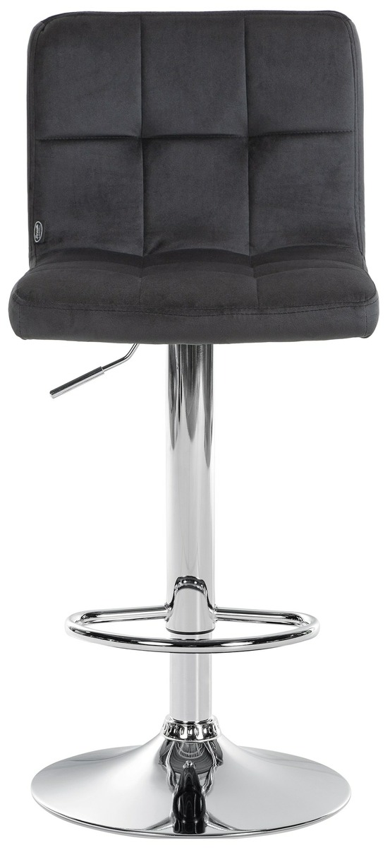 Tabouret de bar peru velours chrome