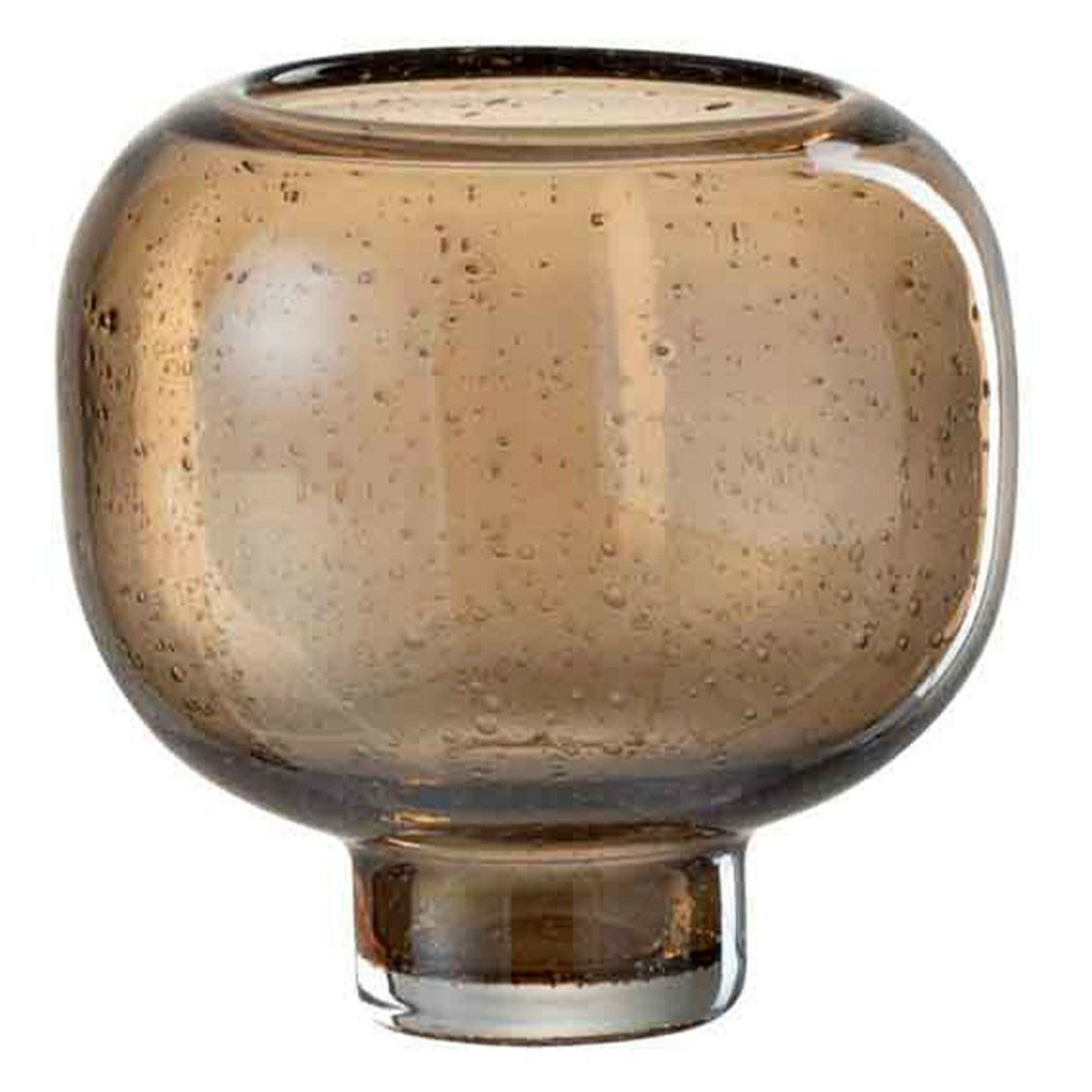 Vase sur pied en verre 