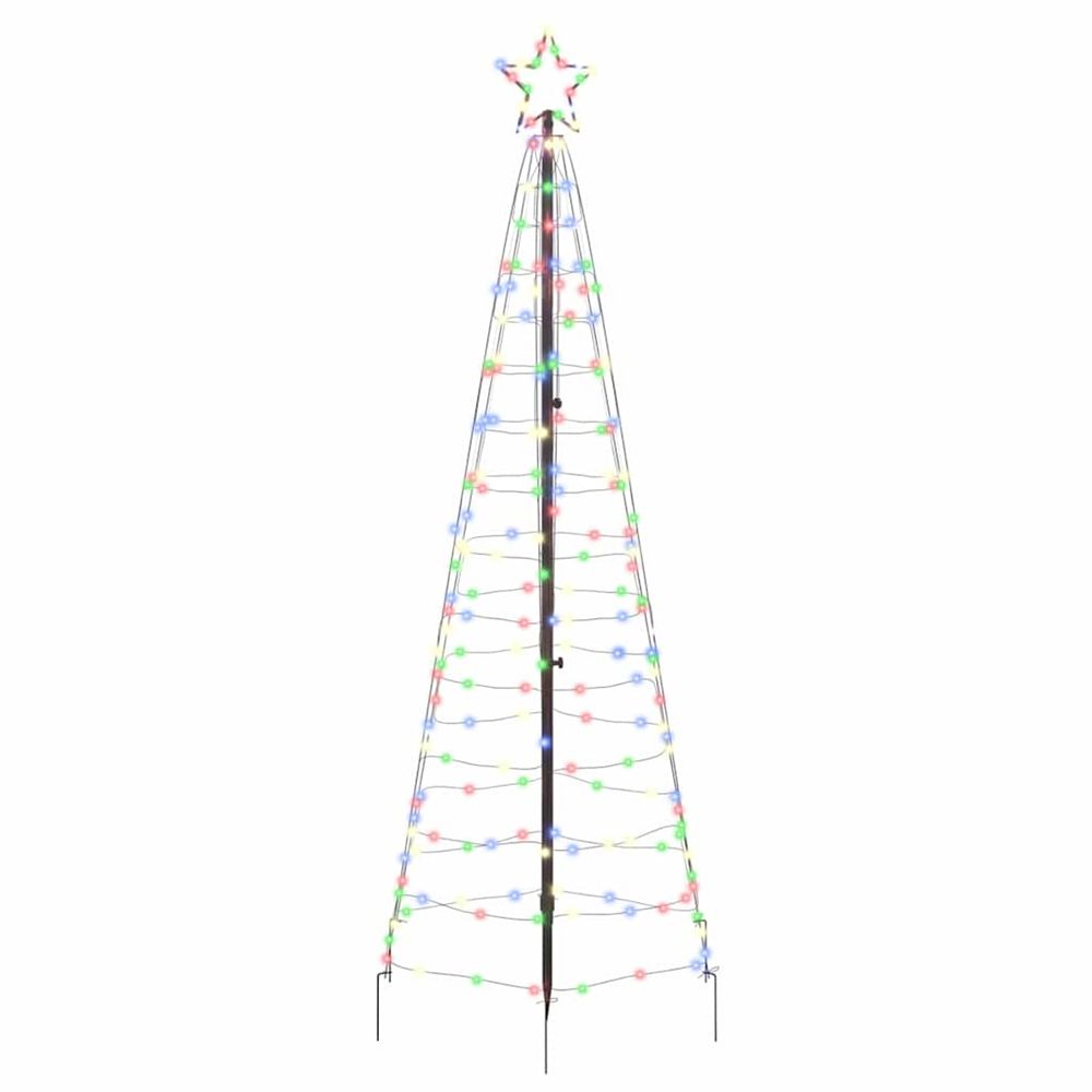 Arbre de noël led avec piquets au sol ekenas 250 cm 390 led