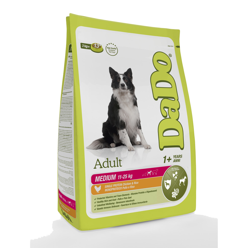 Adult medium breed chicken & rice 3 kg